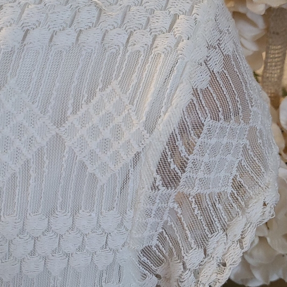 SALE TODAY BEAUTIFUL WHITE LACE MIDI 14 P SIZE - Picture 13 of 16